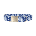 Floral Pattern Dog Collar - metal silver