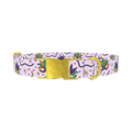 Mardi Gras Mask Dog Collar - metal gold