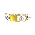 Wedding Ring Dog Collar - metal gold
