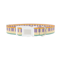 Piano Key Dog Collar - plastic silver