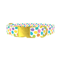 Colorful Easter Egg Dog Collar - metal gold