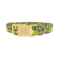Comic Explosion Dog Collar - plastic gold
