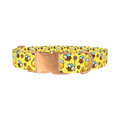 Happy Bees Dog Collar - metal rose gold