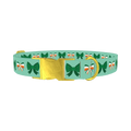 St. Patrick's Bow Dog Collar - metal gold