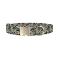 Woodland Camo Dog Collar - metal silver