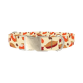 Autumn Pie Dog Collar - metal silver