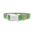 Tie Dye Spiral Dog Collar - plastic rose gold