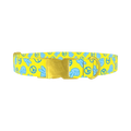 Peace Sign Dog Collar - metal gold
