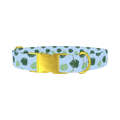 Monstera Leaf Dog Collar - metal gold