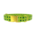 Clover St. Patrick's Dog Collar - metal rose gold