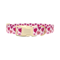 Heart Balloon Dog Collar - plastic silver