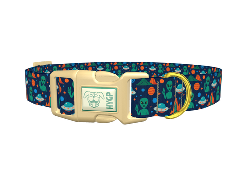 Alien Space Adventure Dog Collar