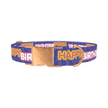 Birthday Text Dog Collar - metal rose gold