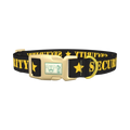 Security Star Dog Collar - plastic gold