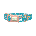 Unicorn Carousel Dog Collar - plastic rose gold
