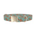 Christmas Pinecone Dog Collar - metal silver