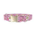 Noodle Takeout Dog Collar - metal silver