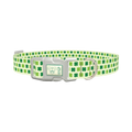 Four Leaf Clover Dog Collar - plastic silver