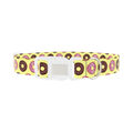 Donut Sprinkle Dog Collar - plastic silver