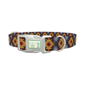 Geometric Star Dog Collar - plastic silver