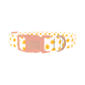 Yellow Daisy Dog Collar - plastic rose gold