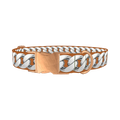 Silver Chain Dog Collar - metal rose gold