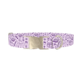 Witchy Magic Elements Dog Collar - metal silver