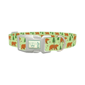 Forest Bear Dog Collar - plastic silver