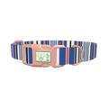 Bold Striped Dog Collar - plastic rose gold