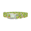 Woodland Hedgehog Dog Collar - plastic silver
