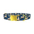 Christmas Reindeer Dog Collar - metal gold