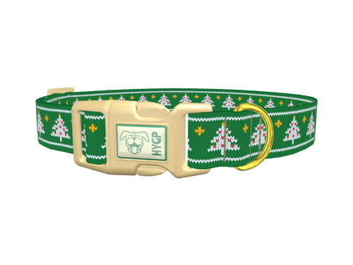Christmas Knitted Tree Dog Collar
