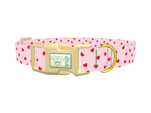 Red Heart Dog Collar