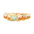 Fire Flame Dog Collar - plastic gold