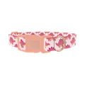 Pink Dinosaur Dog Collar - plastic rose gold