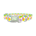 Colorful Easter Egg Pattern Dog Collar - plastic silver