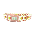 Geometric Polka Dot Dog Collar - plastic rose gold
