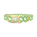 Easter Bunny Dog Collar - plastic gold