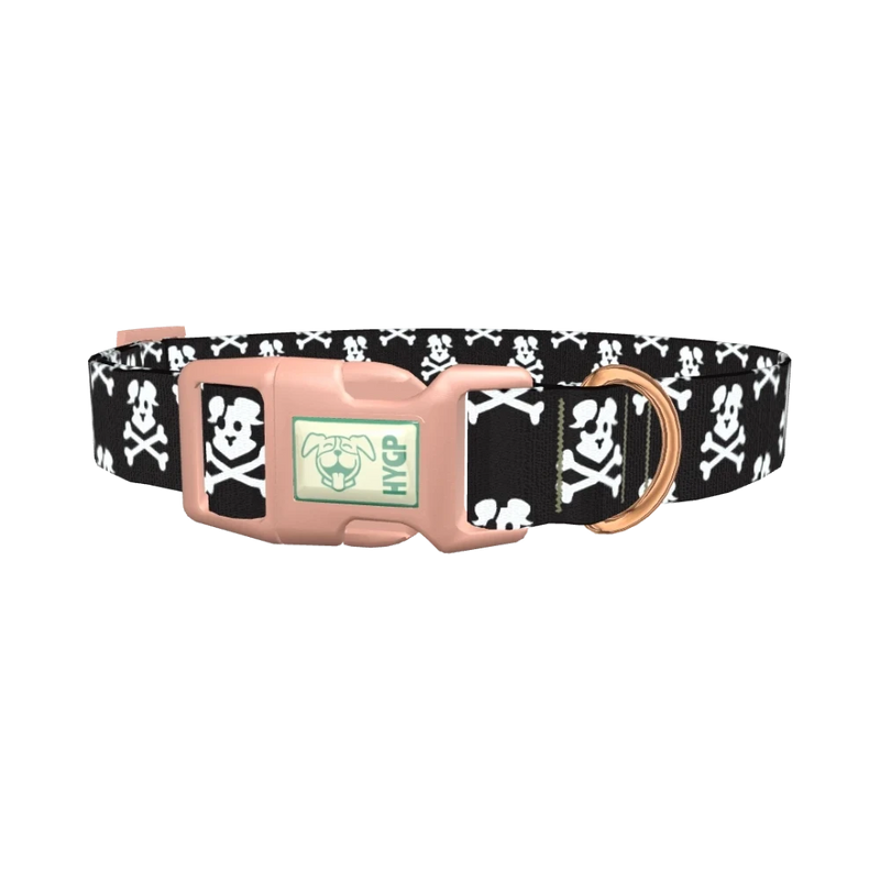 Pirate Dog Collar - plastic rose gold