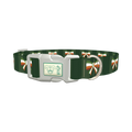 Irish Flag Bow Dog Collar - plastic silver