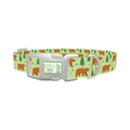 Forest Bear Dog Collar - plastic silver
