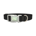 Nero Color Dog Collar - plastic silver