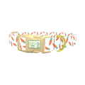 Carrot Pattern Dog Collar - plastic gold