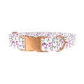 Cherry Blossom Dog Collar - metal rose gold