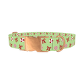 Christmas Peppermint Dog Collar - metal rose gold