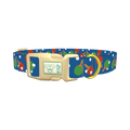 Ping Pong Paddle Dog Collar - plastic gold