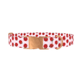 Ladybug Print Dog Collar - metal rose gold