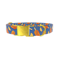 Citrus Popsicle Dog Collar - metal rose gold