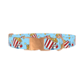 Geometric Chessboard Dog Collar - metal rose gold