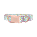 Tropical Orchid Dog Collar - plastic gold